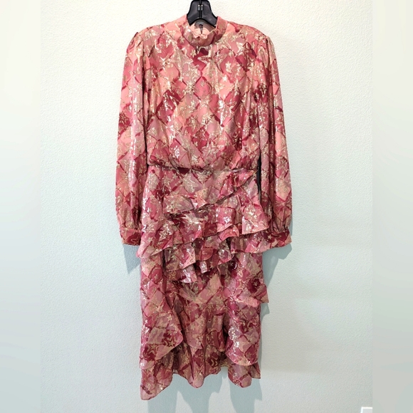 SALONI Dresses & Skirts - SALONI Isa Ruffle Dress